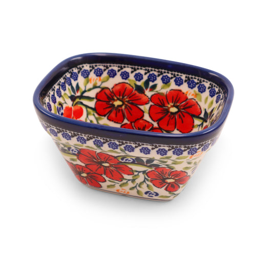 5"x4"x3" Rectangular Dish .Pattern: Christmas Day