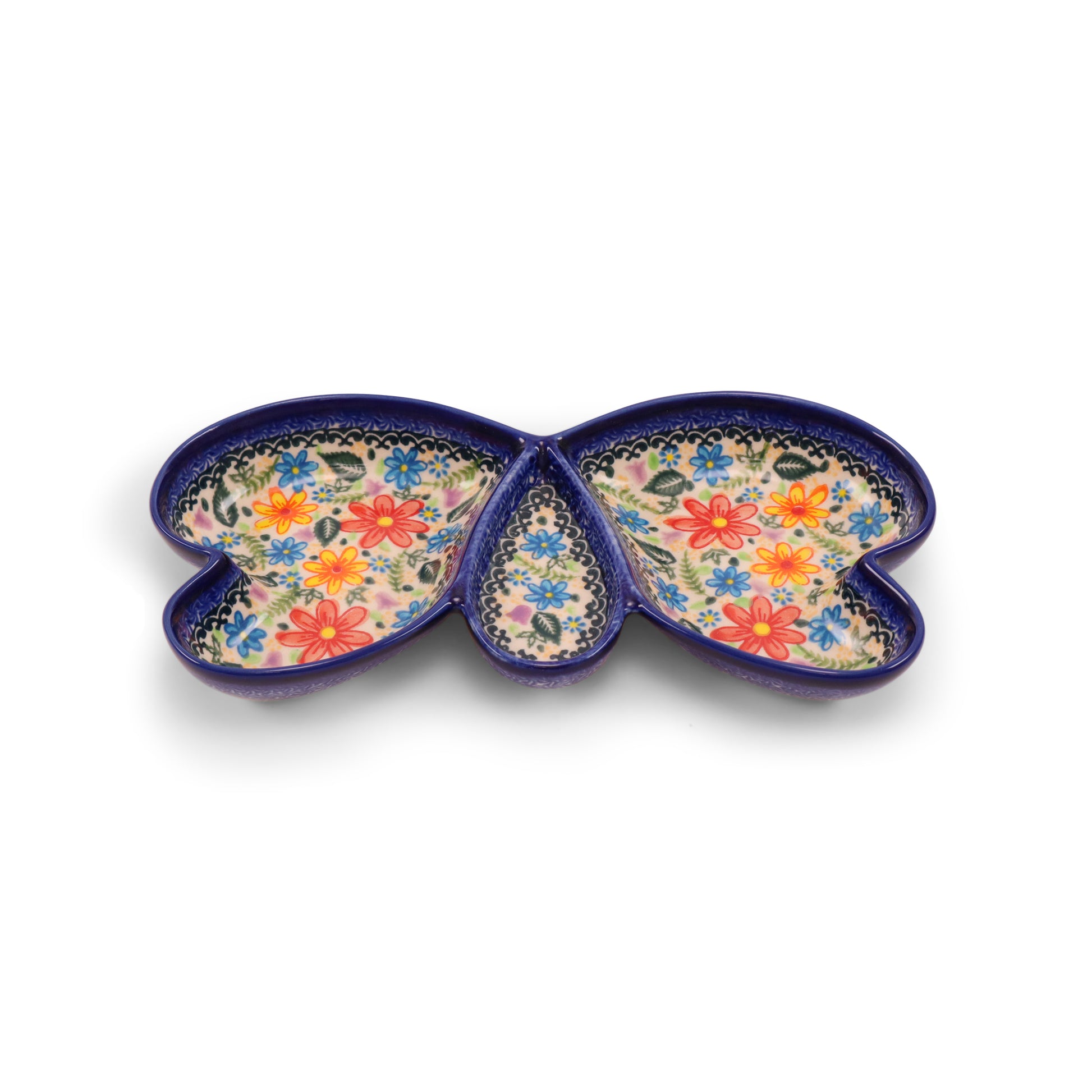 10"x5" Butterfly Tray. Pattern: Show Stopper