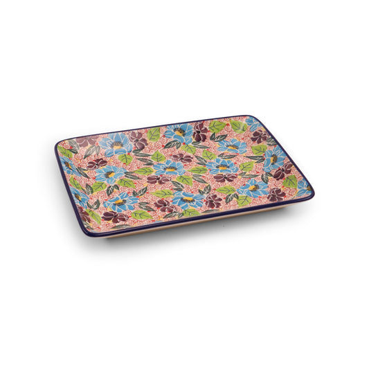 7"x9.5" Rectangular Tray Pattern: Summertime