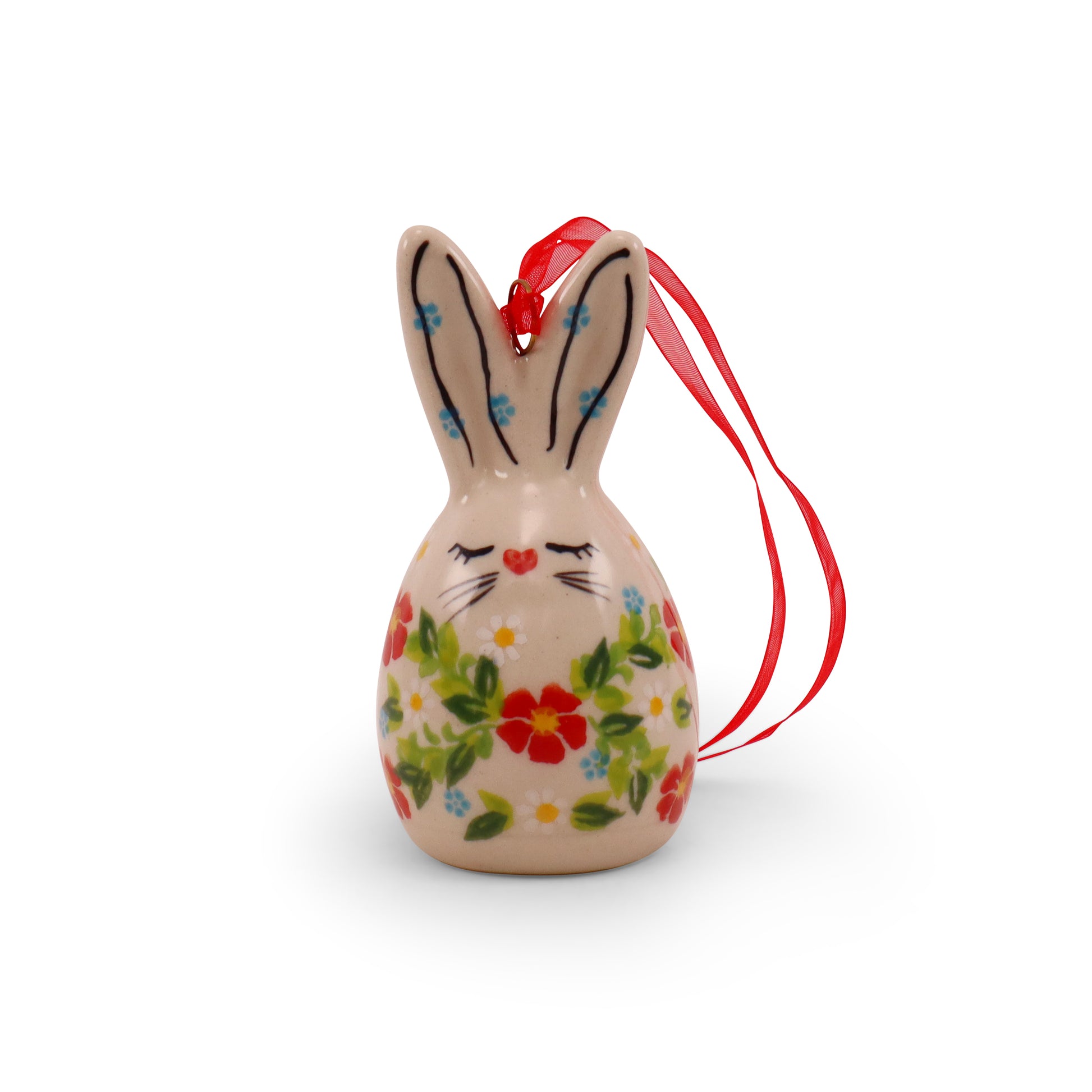 4"x2" Bunny Ornament. Pattern: Spring Bunch A