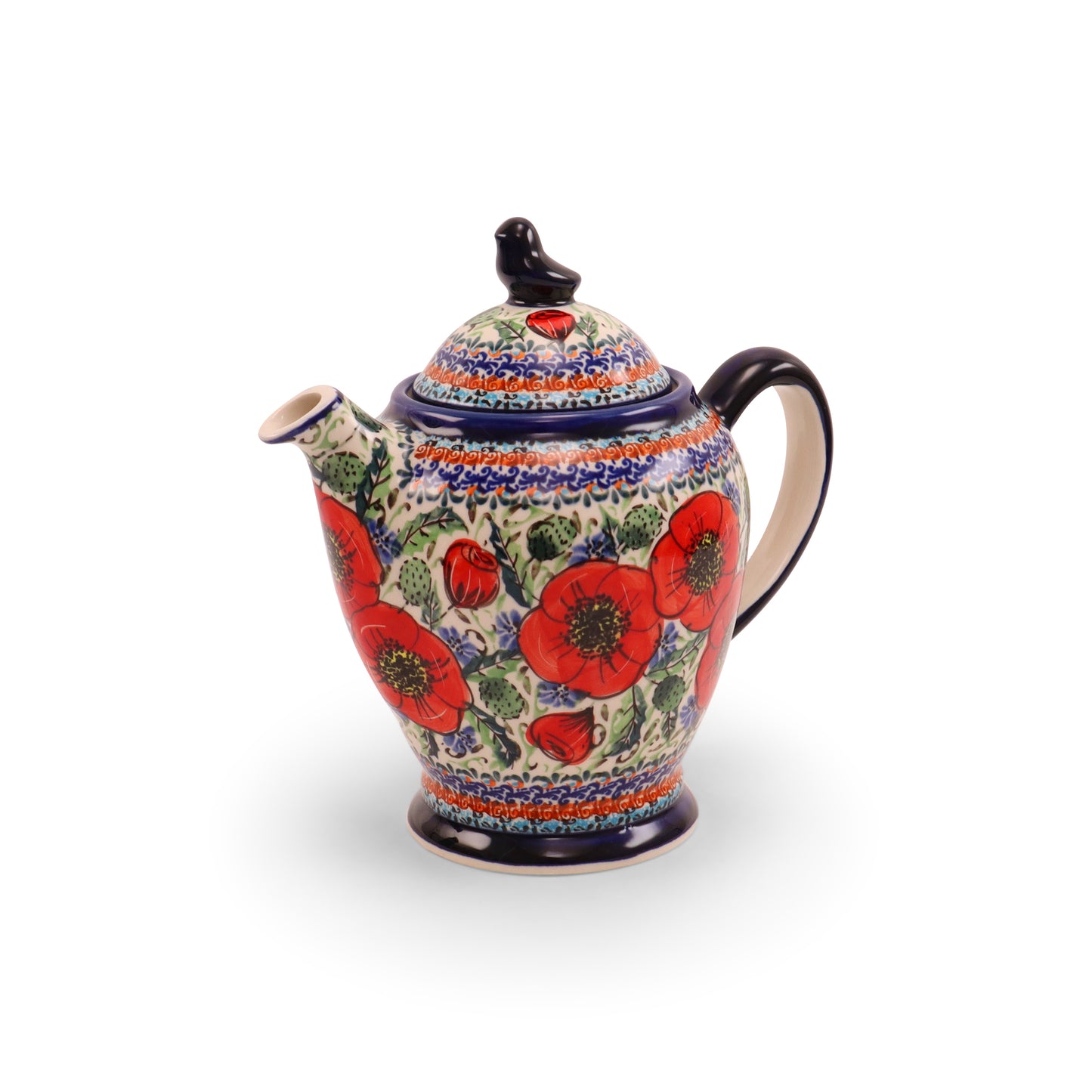 1.2L Teapot. Pattern: Country Poppy