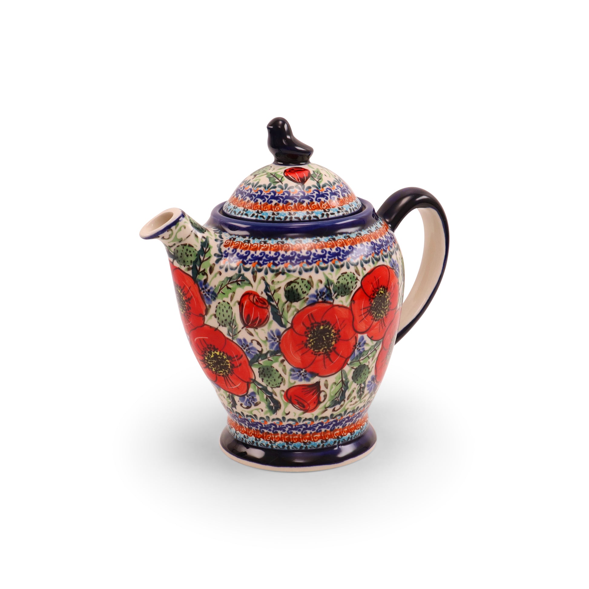 1.2L Teapot. Pattern: Country Poppy