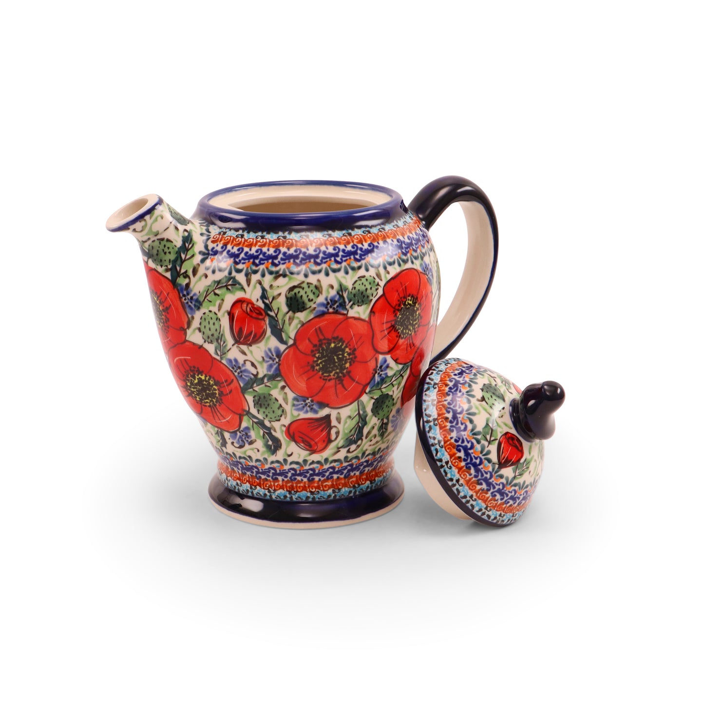 1.2L Teapot. Pattern: Country Poppy