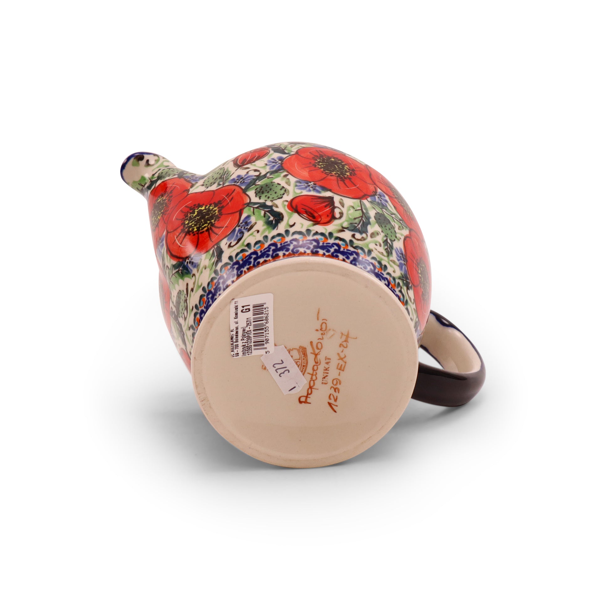1.2L Teapot. Pattern: Country Poppy