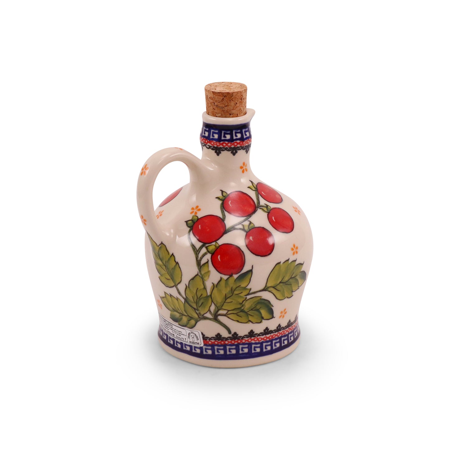 16oz Oil Jug. Pattern: U Tomato