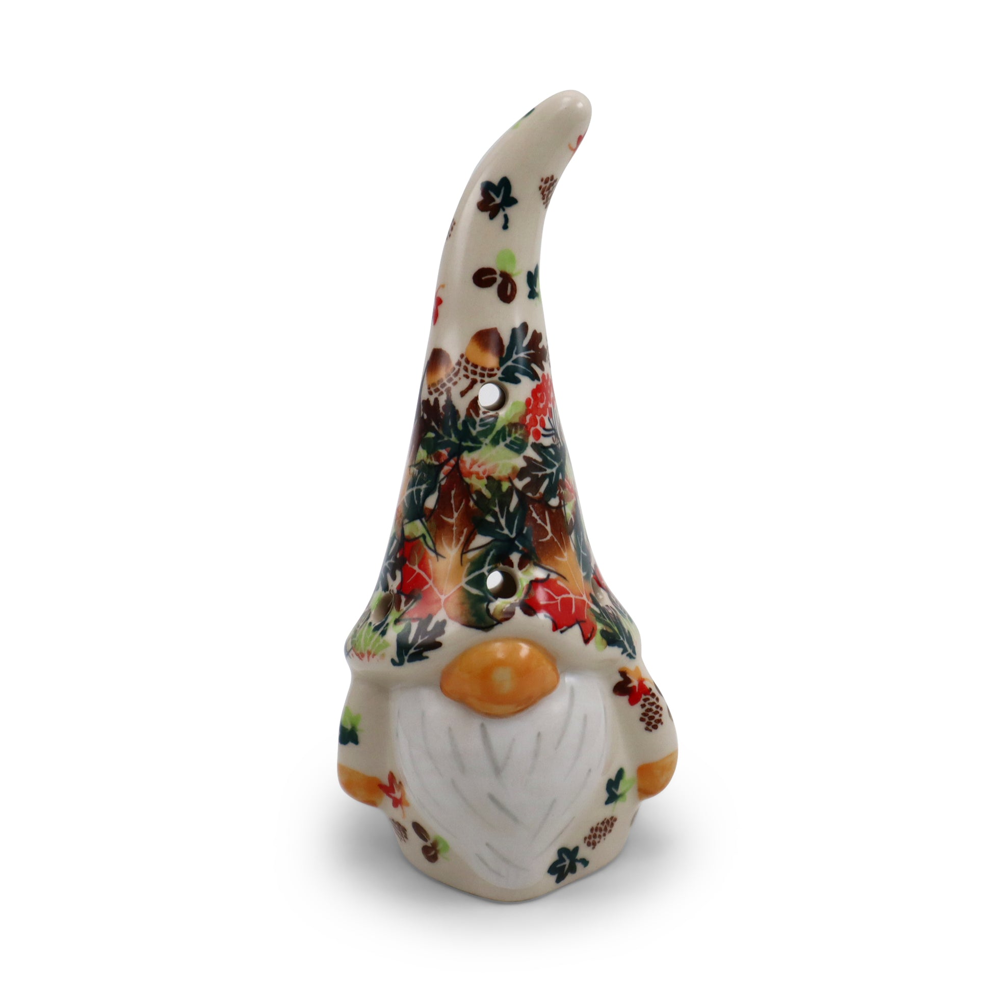 7.5" Gnome Luminary.Pattern: Octoberfest