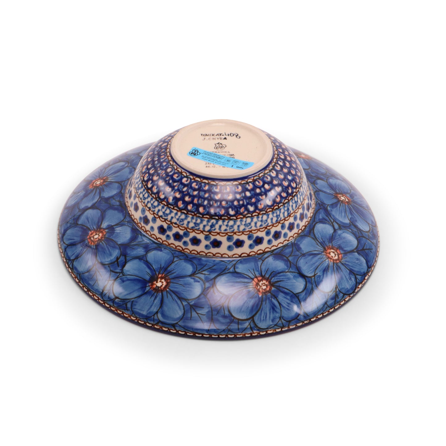10" Deep Soup Plate. Pattern: Cobalt Chyla