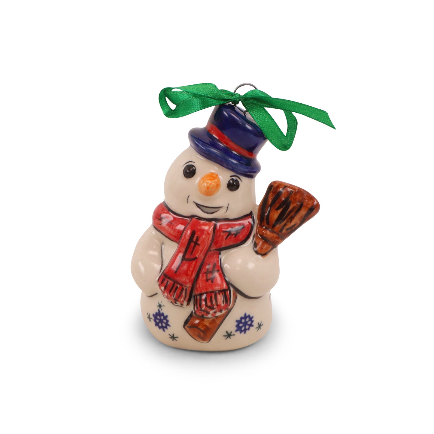 2.5"x4" Snowman Ornament. Pattern: Mistletoe