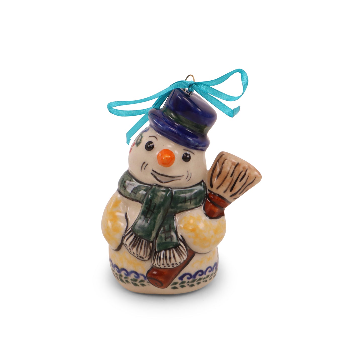 2.5"x4" Snowman Ornament. Pattern: Warm Glow