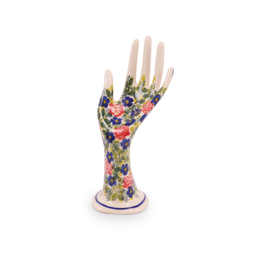 3"x8" Hand Figurine. Pattern: Garden Plot