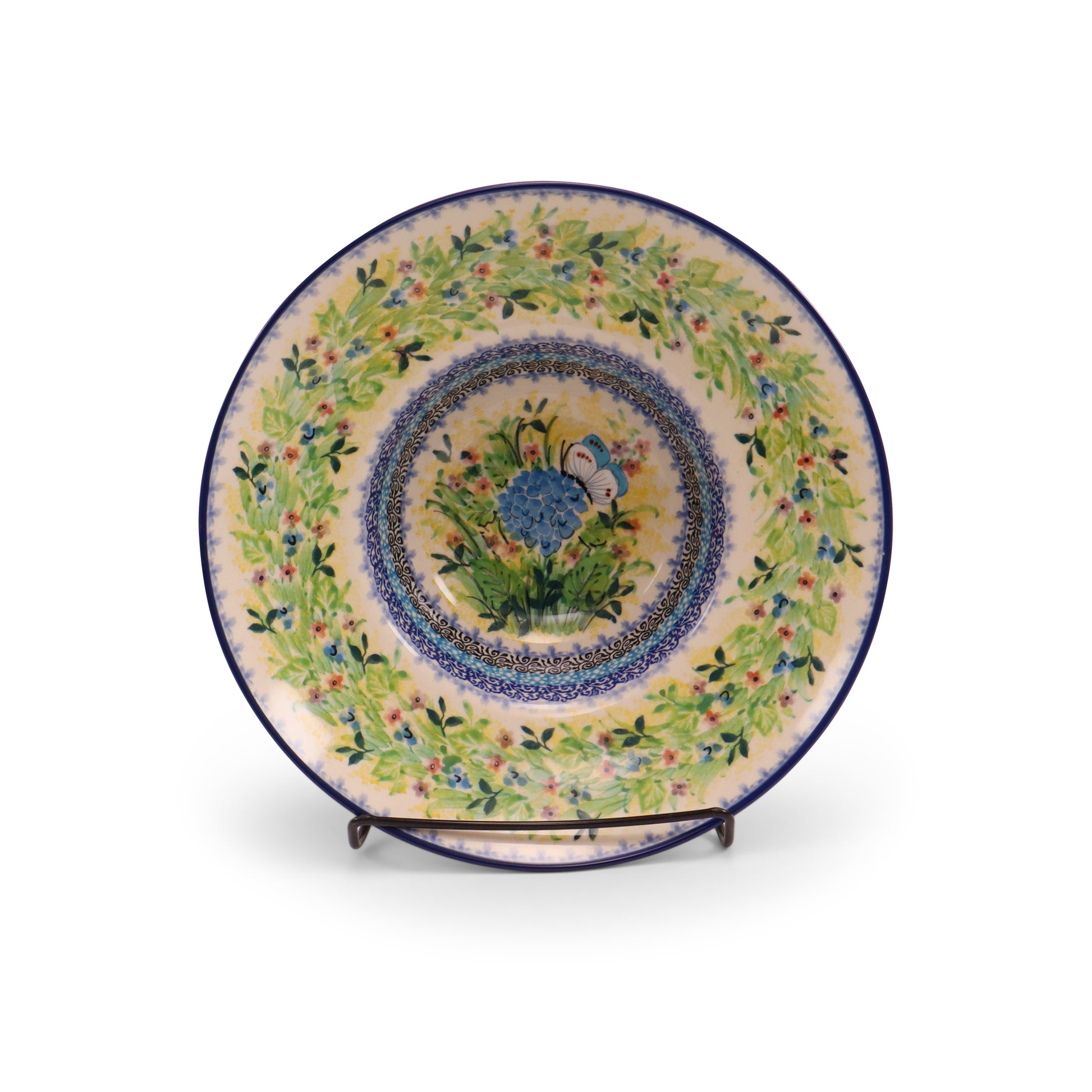 10" Deep Soup Plate. Pattern: Hydrangea