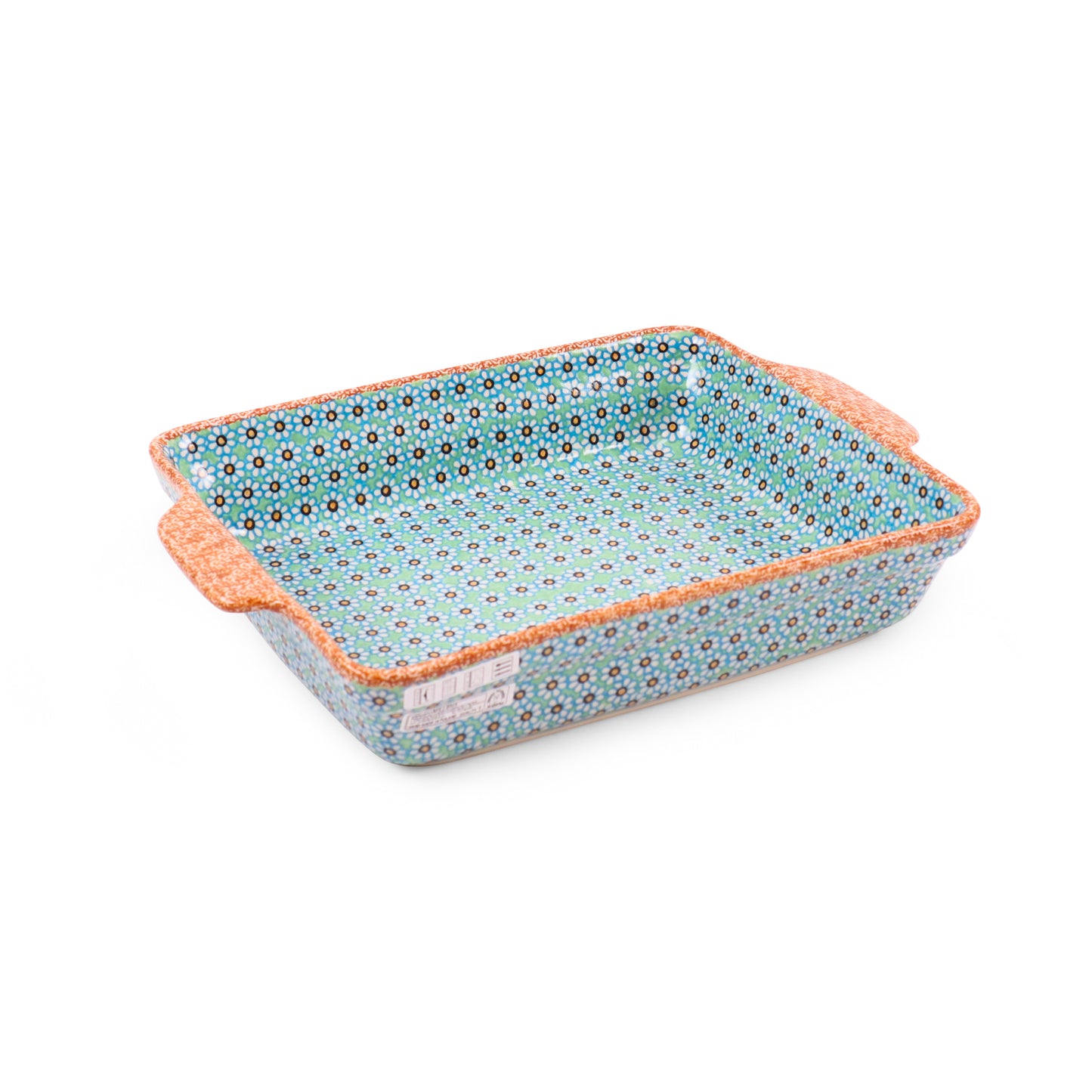 12"x9.5" Rectangular Baker with Handles. Pattern: B26