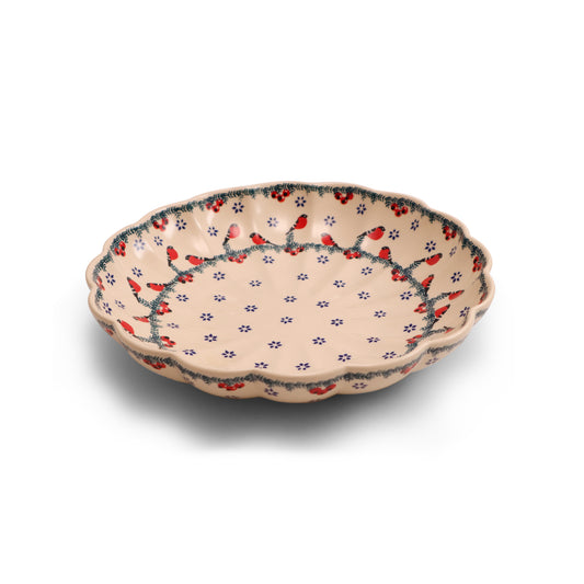 11"x2" Round Scallop Bowl .Pattern: Gil