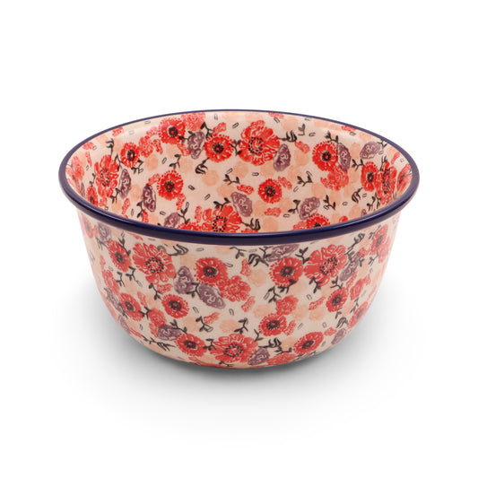 10.5"x5.5" Round Bowl Pattern: Cherry Delight
