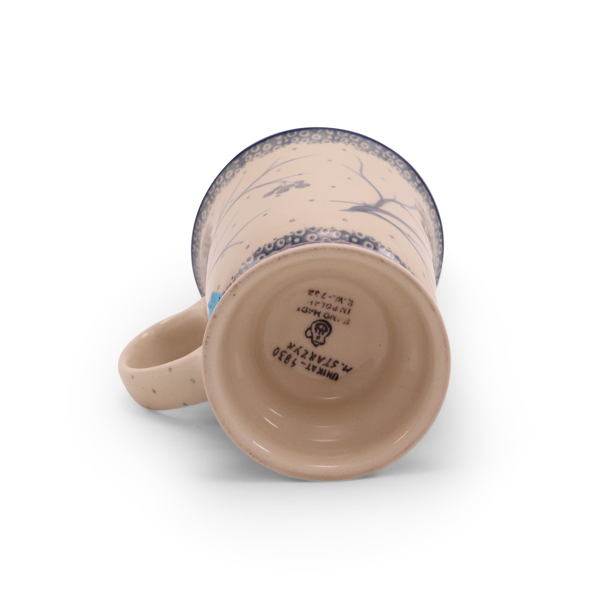 10oz Pedestal Mug. Pattern: Chilled Couple