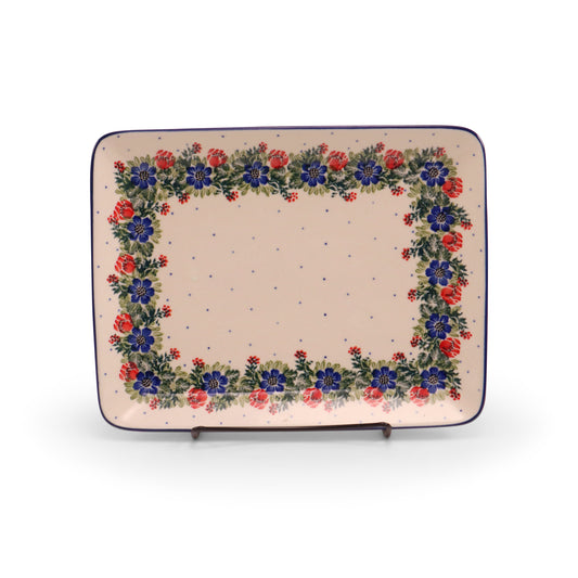 11"x 8.5" Sushi Tray. Pattern: Around the Clock