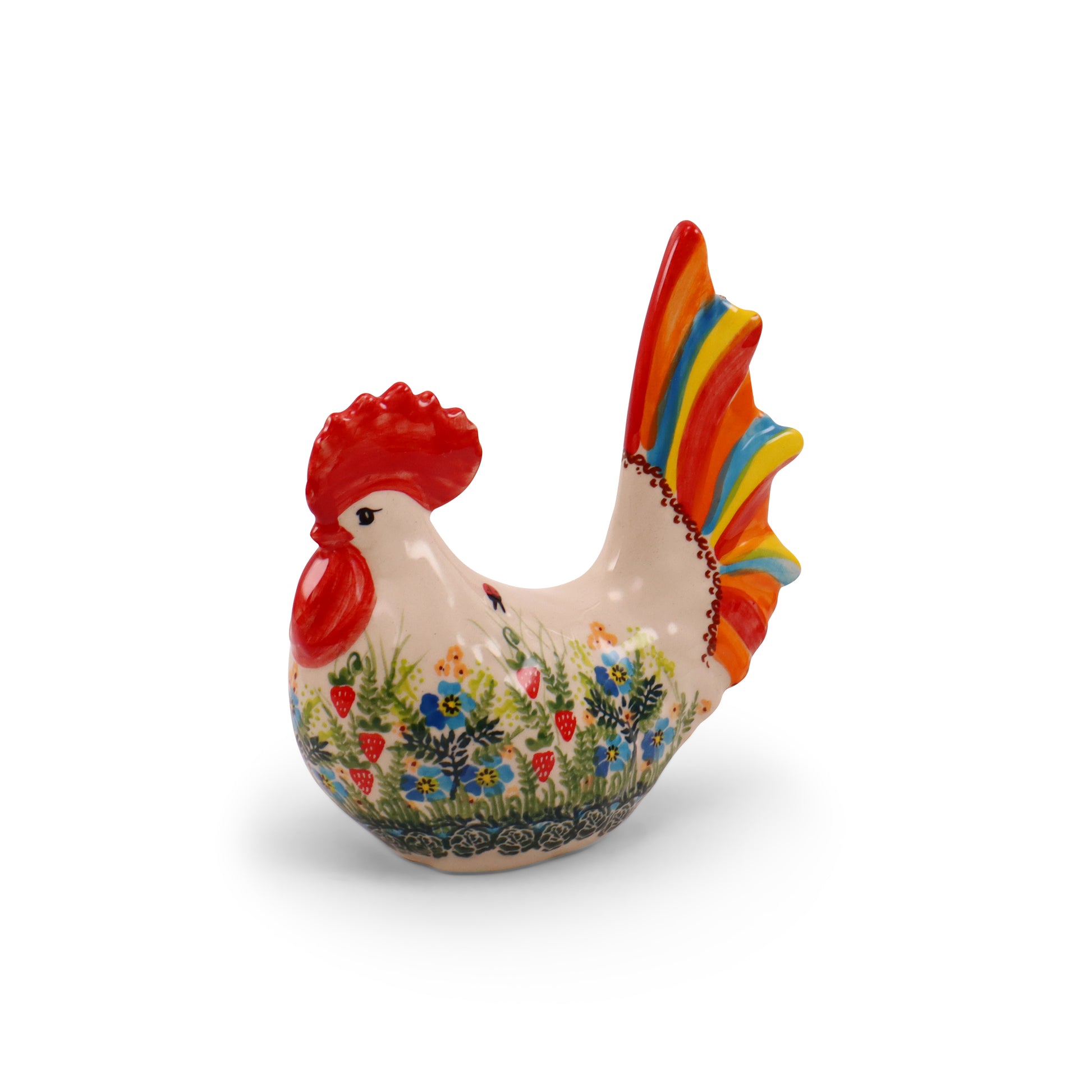 6"x5" Rooster Figurine. Pattern: AB