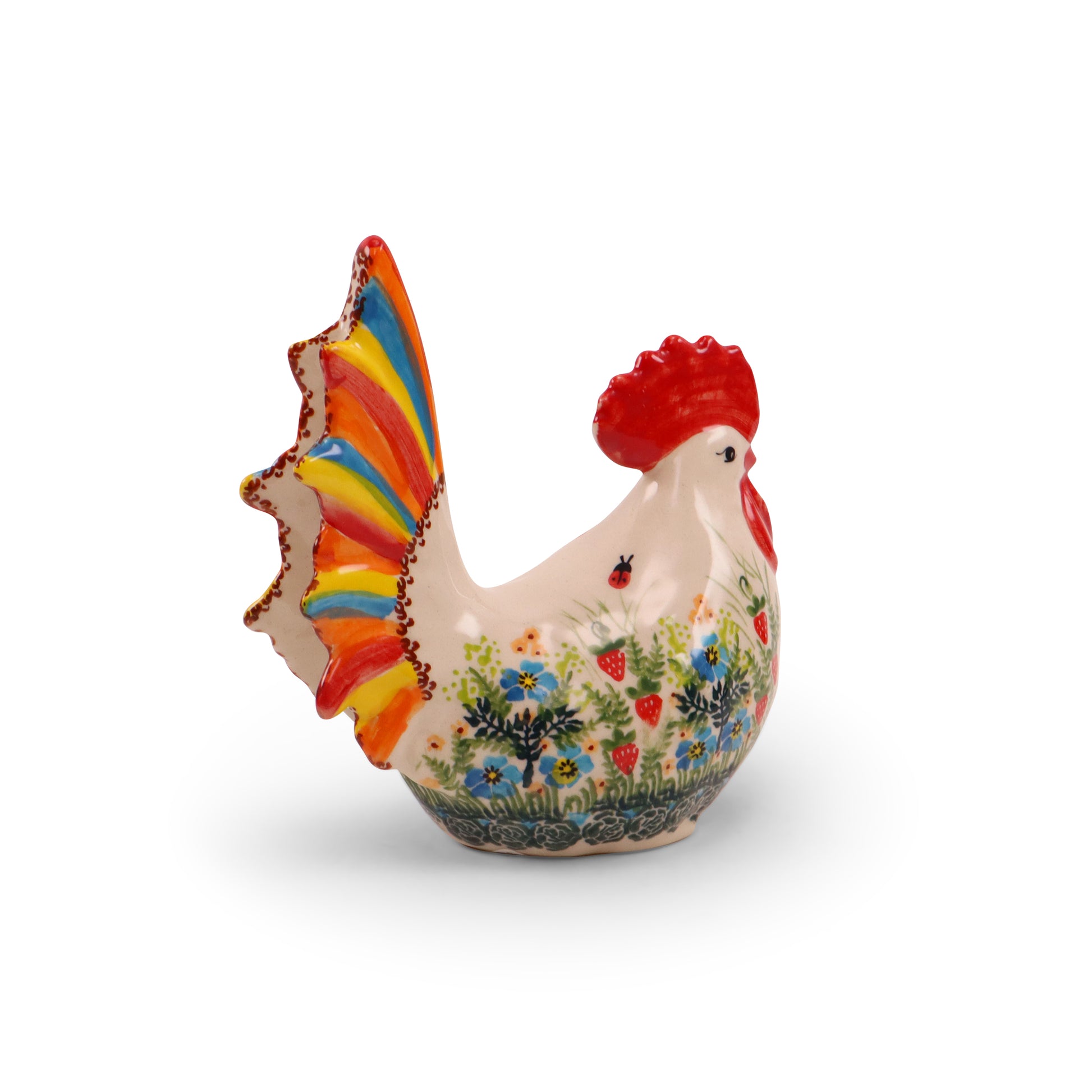 6"x5" Rooster Figurine. Pattern: AB