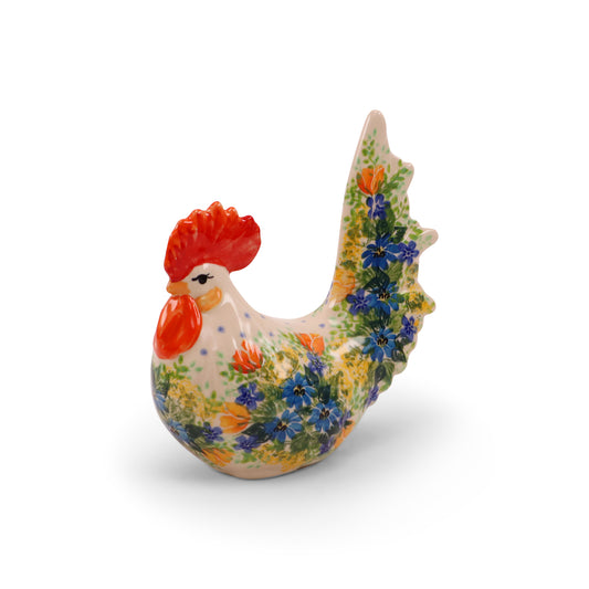 6"x5" Rooster Figurine. Pattern: BC