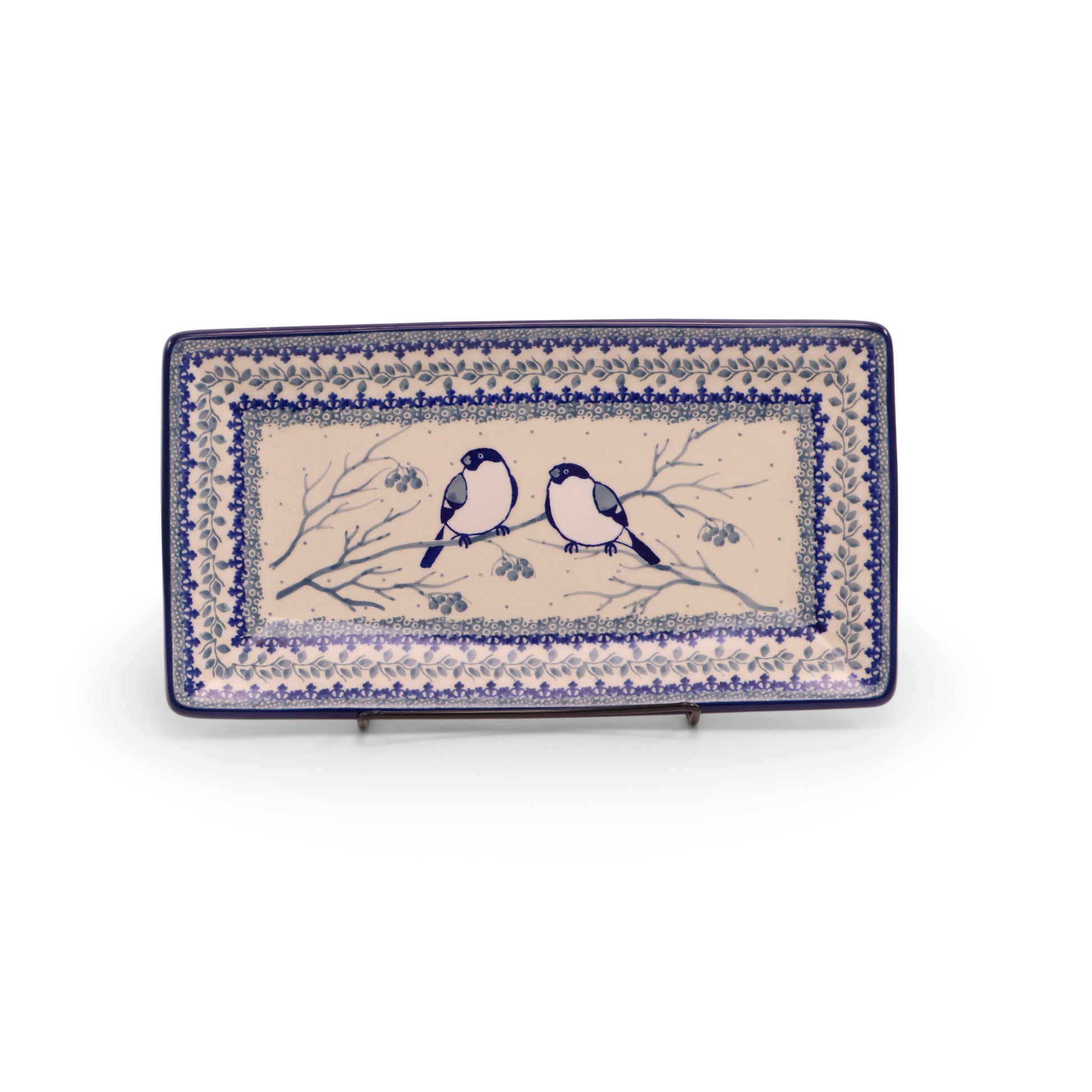 12"x6.5 Curved Tray. Pattern: Chilled Couple