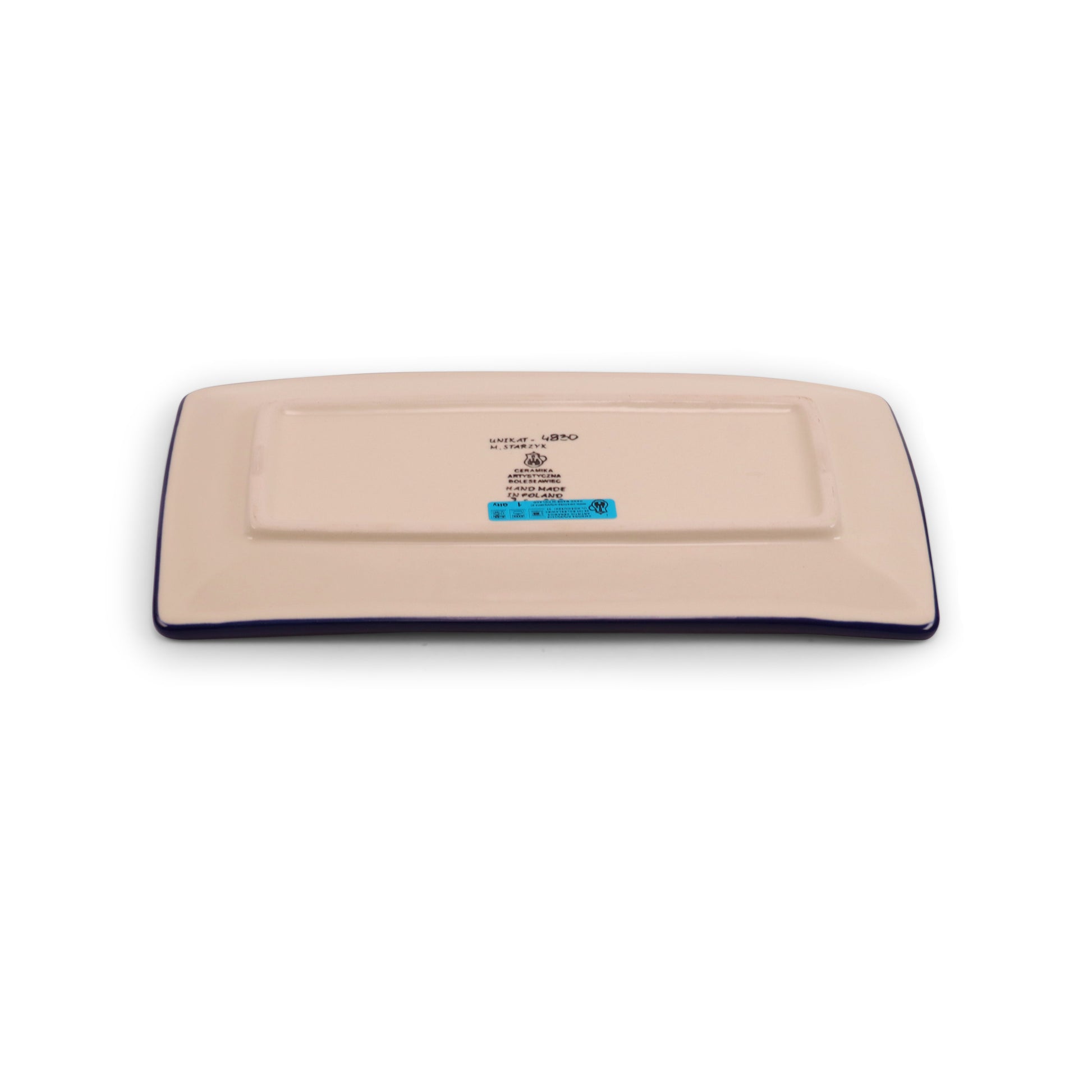 12"x6.5 Curved Tray. Pattern: Chilled Couple