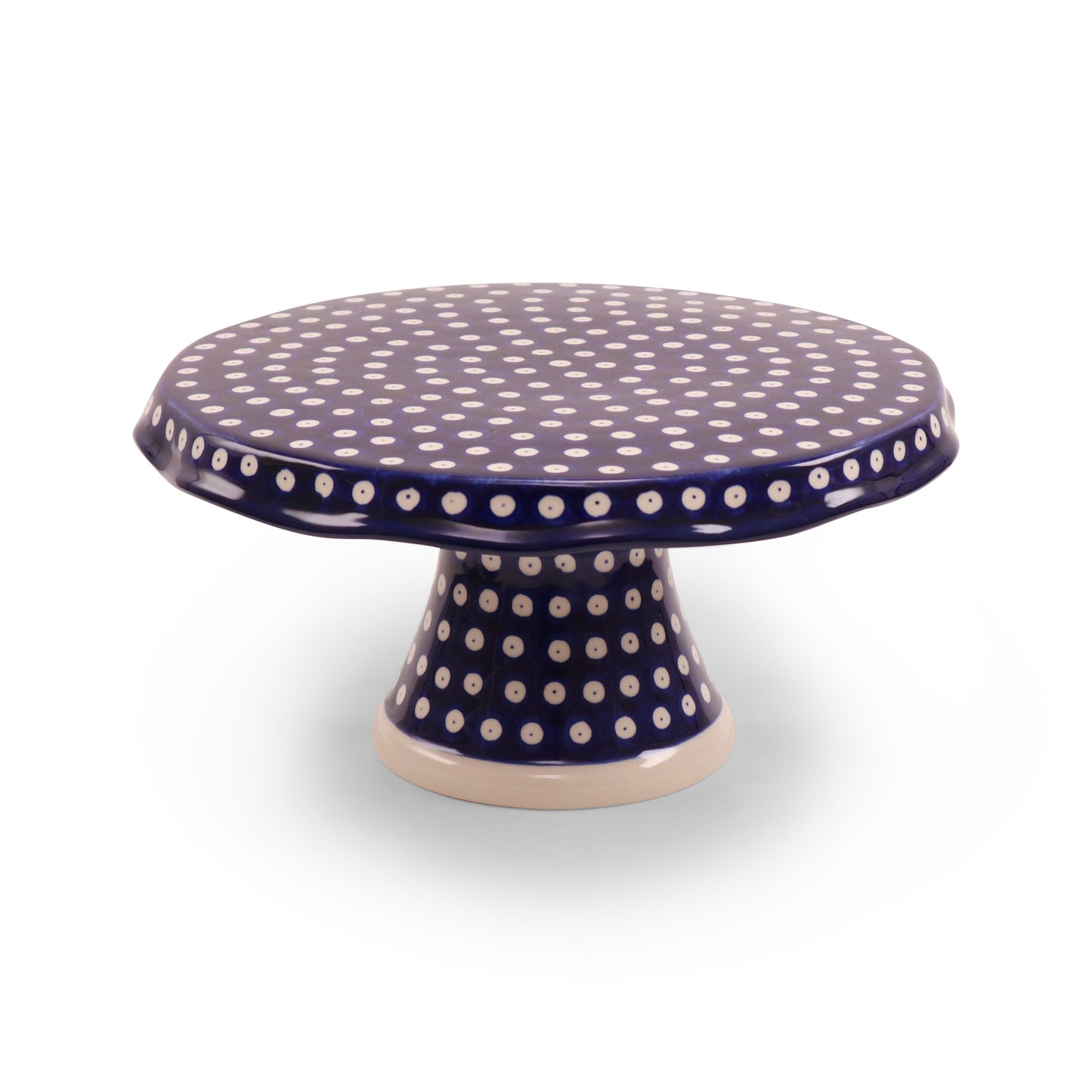 12"x6" Cake Stand. Pattern: Owl Eye