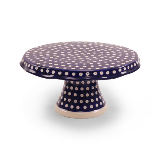12"x6" Cake Stand. Pattern: Owl Eye