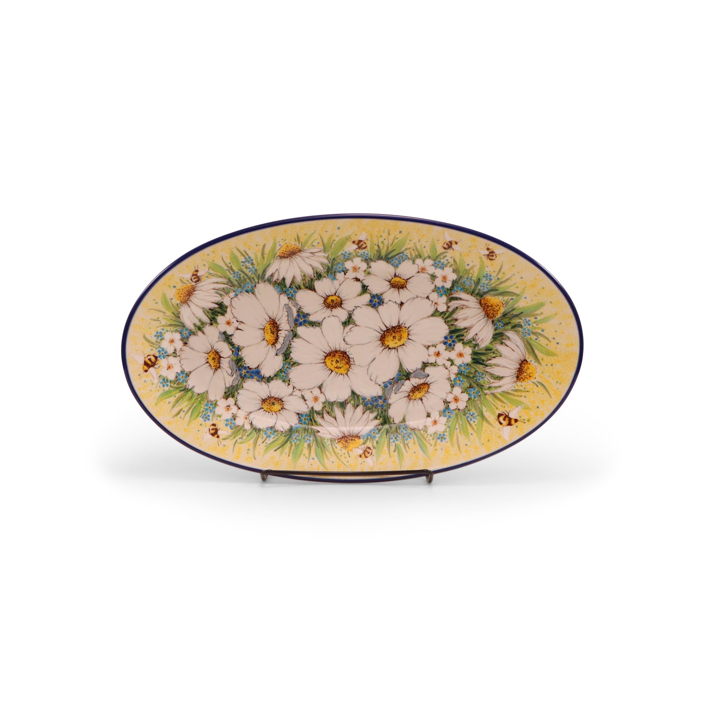 14.5"x8.5" Oval Platter LE. Pattern: Buzzing Around