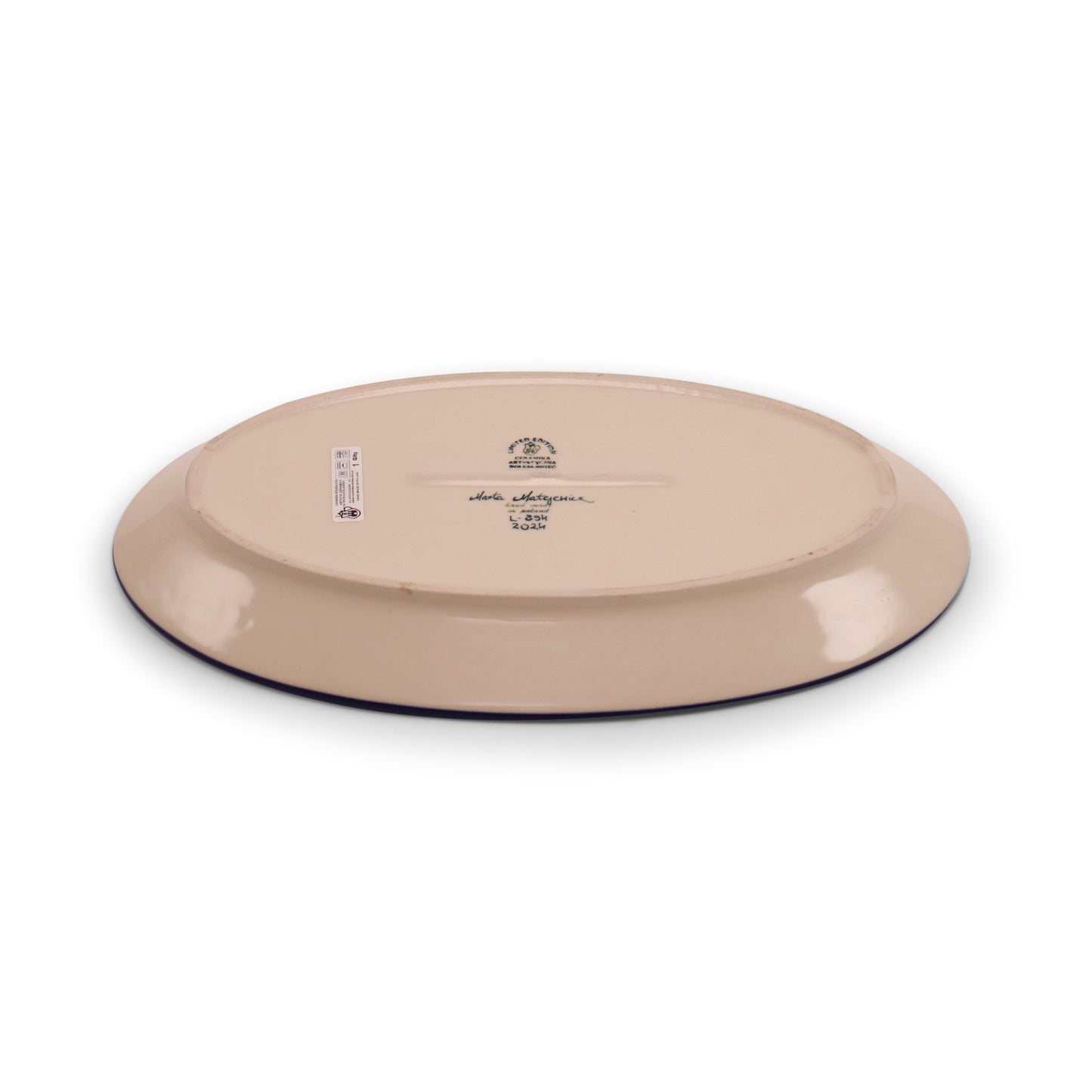 14.5"x8.5" Oval Platter LE. Pattern: Buzzing Around