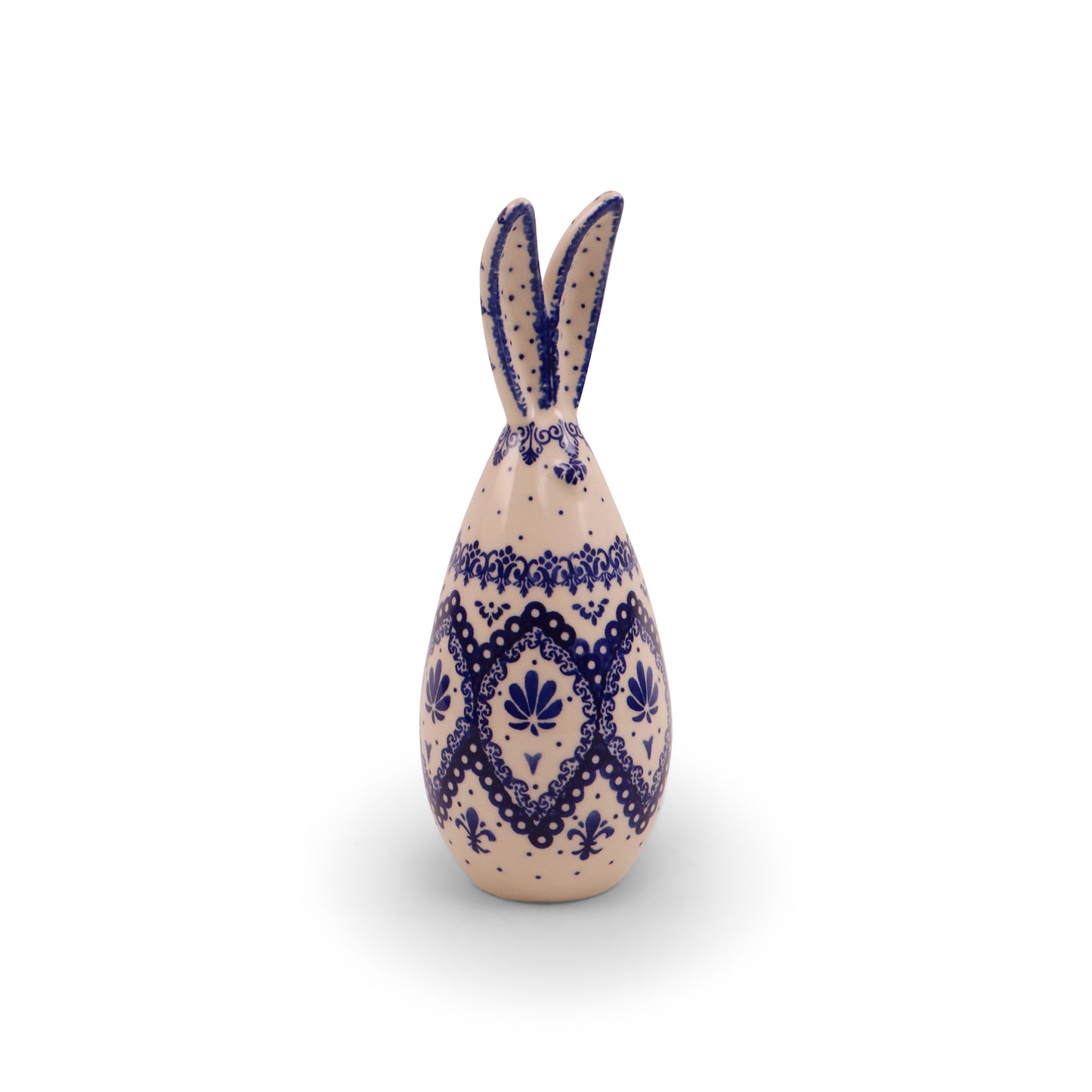 9" Medium Bunny. Pattern: Cobalt Lace