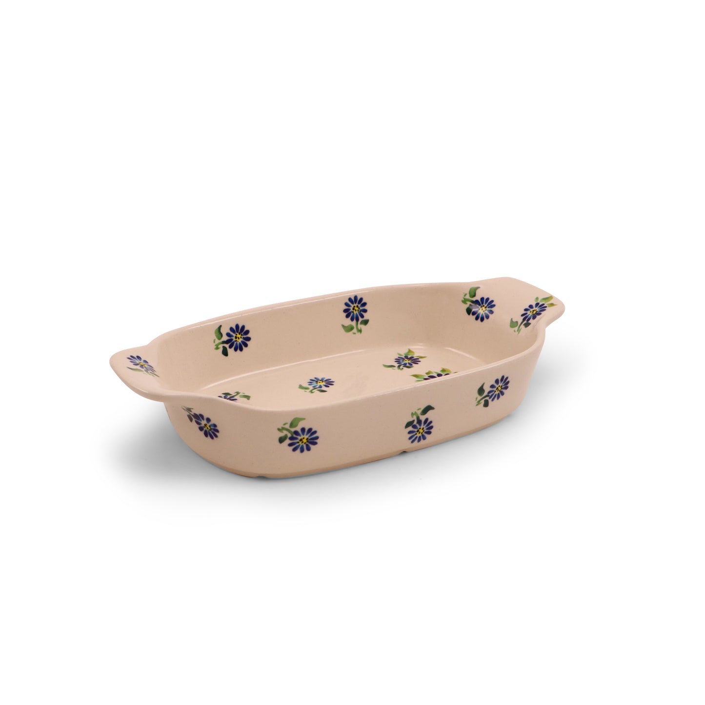 8"x5"x1.5 Baker with Handles. Pattern: Morning With Daisy B