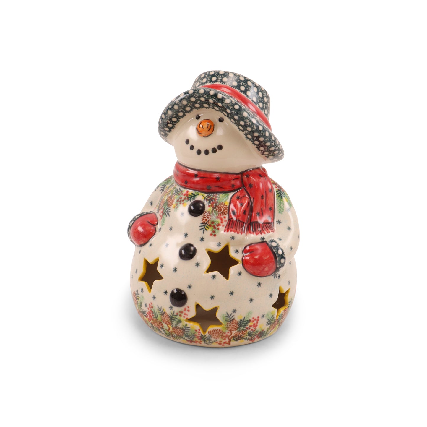 7"x11" Snowman Luminary. Pattern: Perky Pine