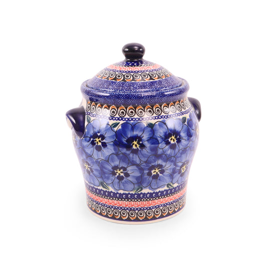1.5L Canister with Lid. Pattern: Very Violet