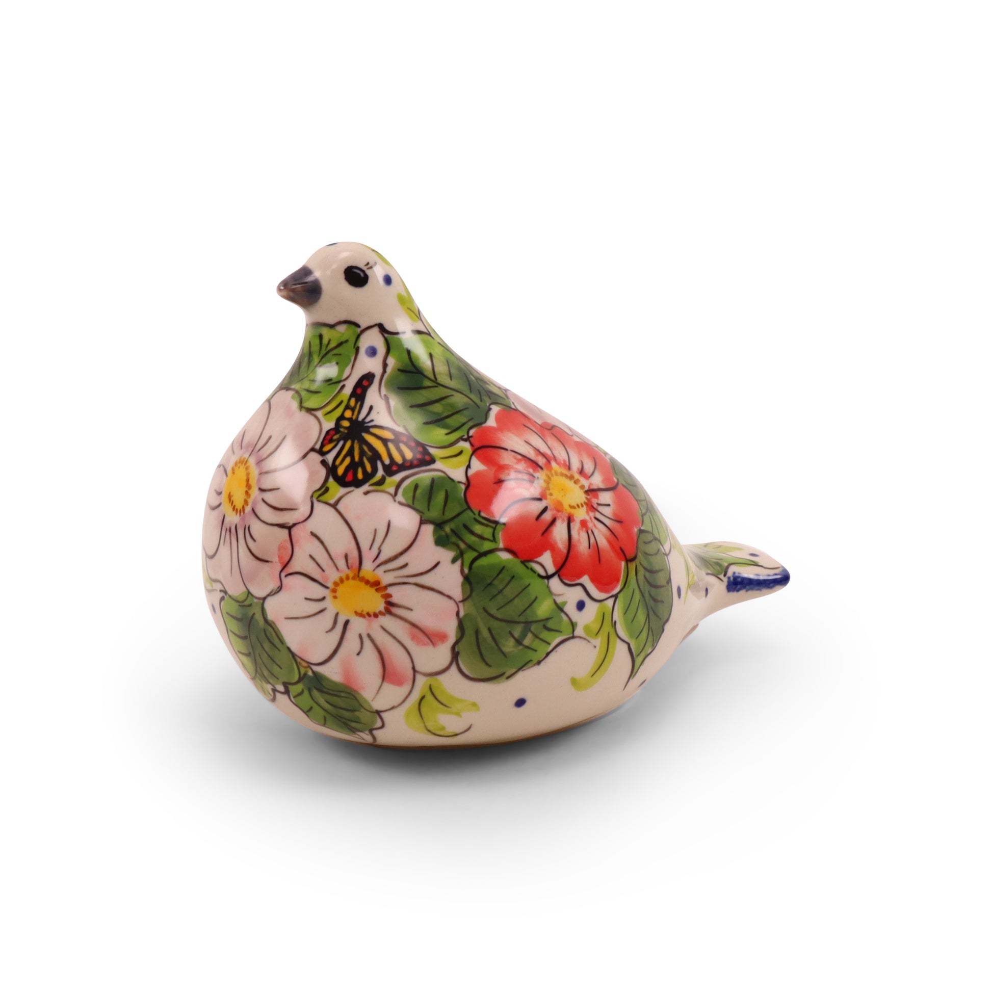 8"x7" Dove Figurine. Pattern: First Blush