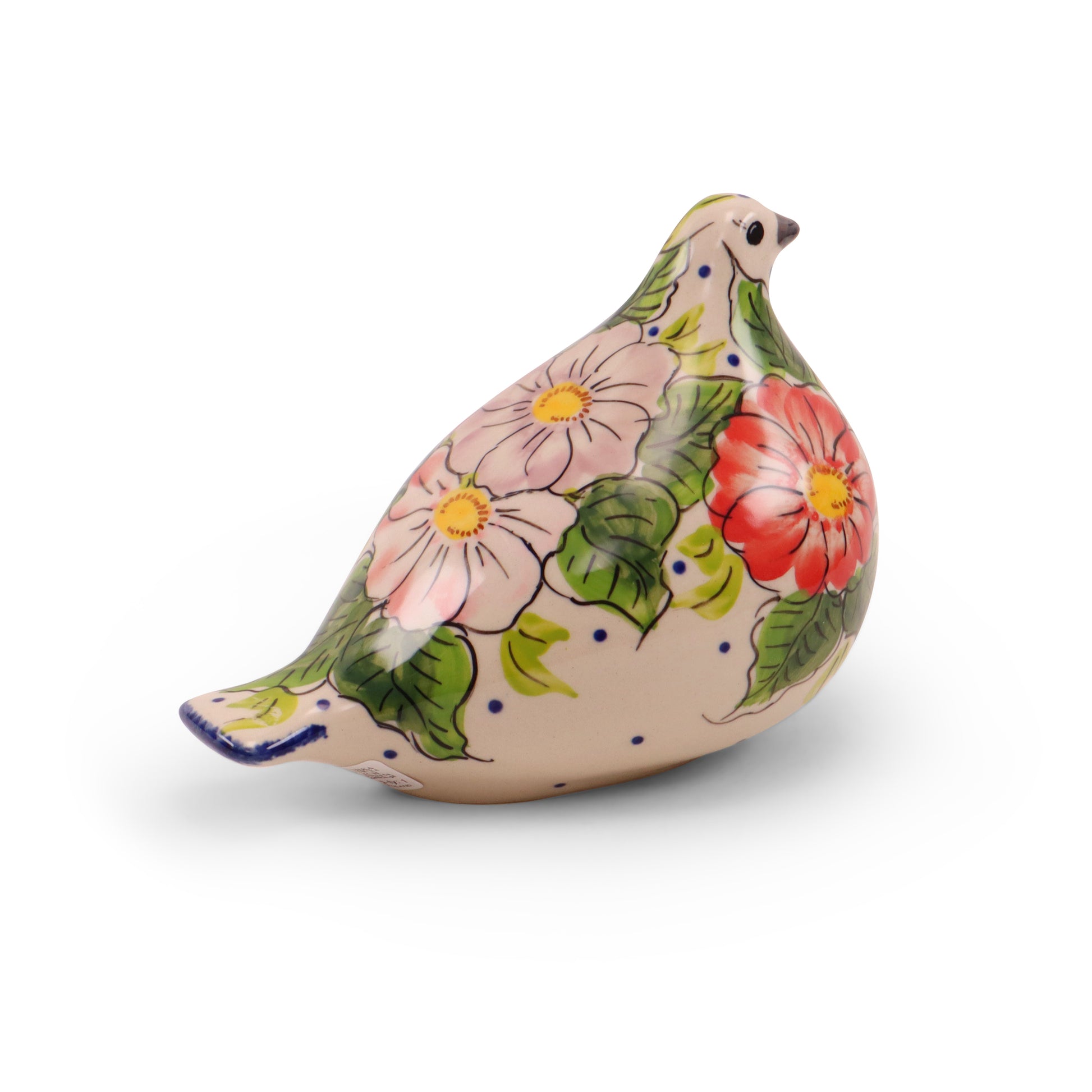 8"x7" Dove Figurine. Pattern: First Blush