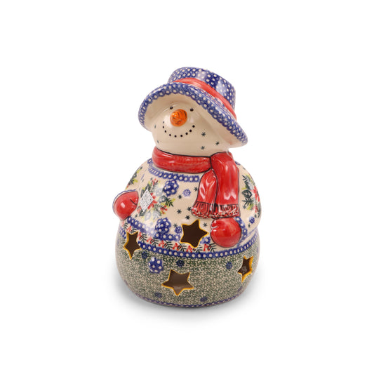 7"x11" Snowman Luminary. Pattern: Mistletoe