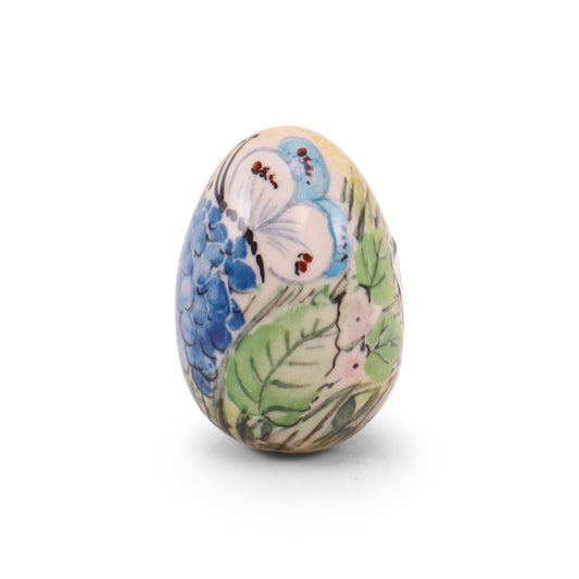 2.5" Egg Figurine. Pattern: Spring Meadow