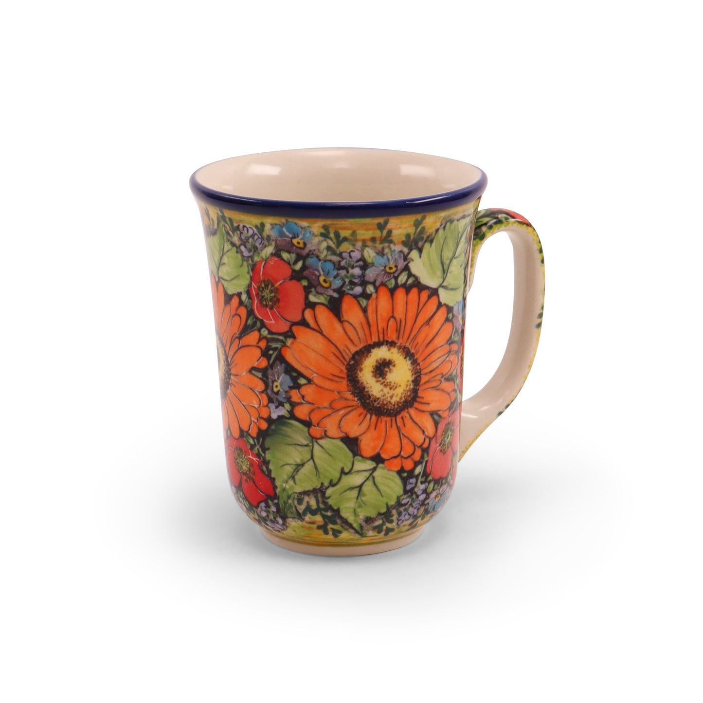 16oz Tall Mug LE. Pattern: Gerber Daisy