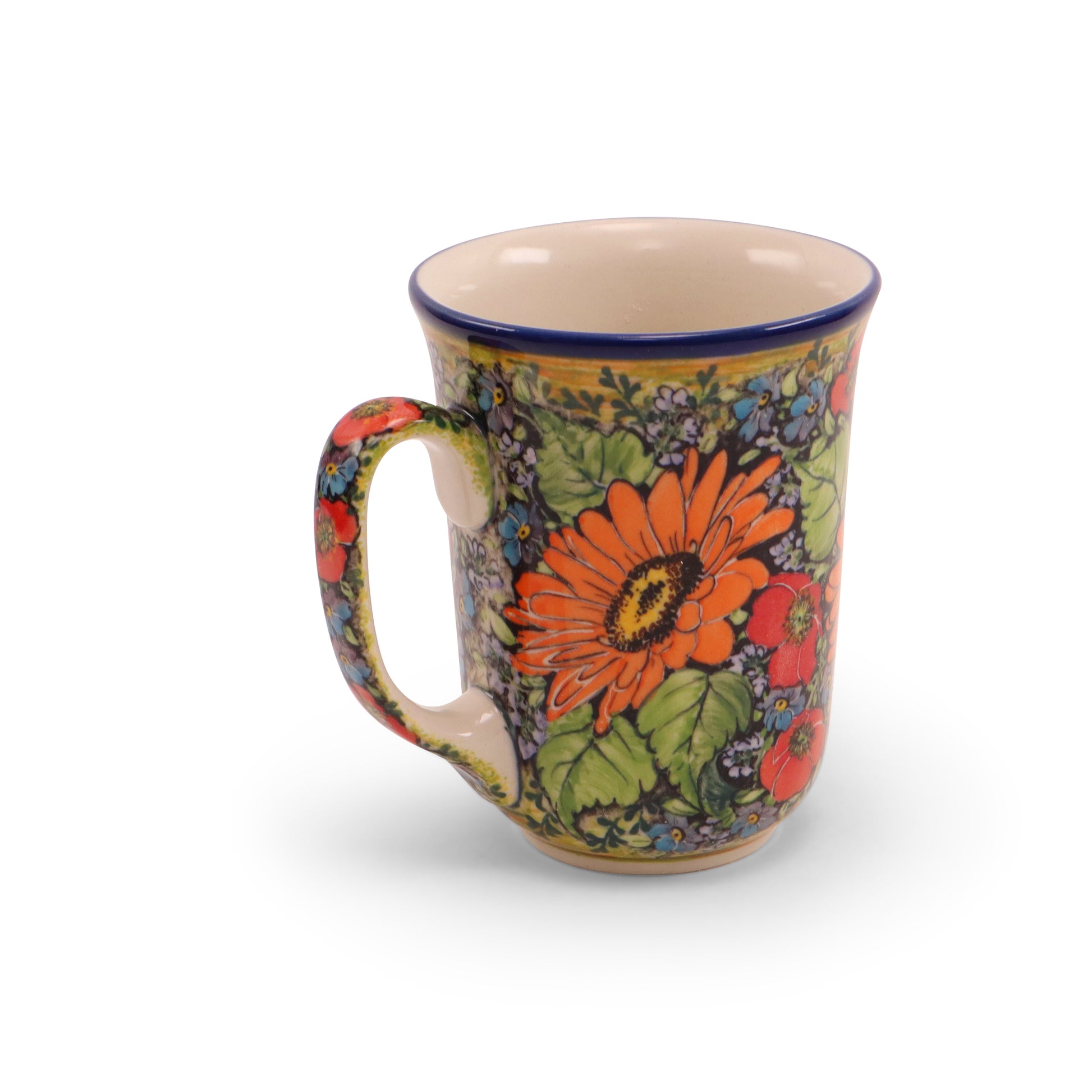 16oz Tall Mug LE. Pattern: Gerber Daisy