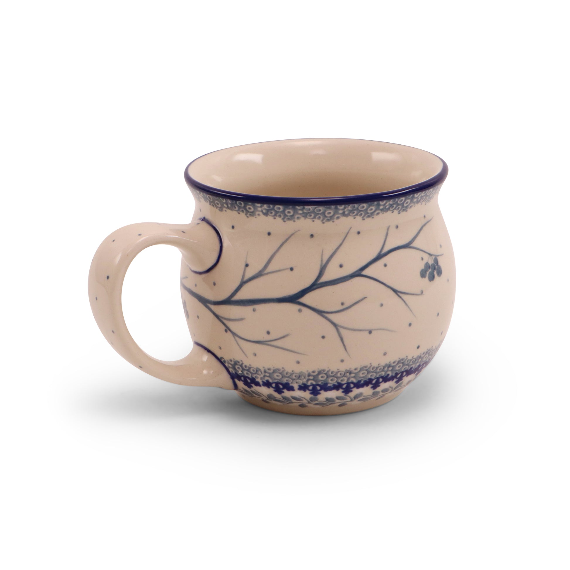 18oz Barrel Mug. Pattern: Chilled Couple