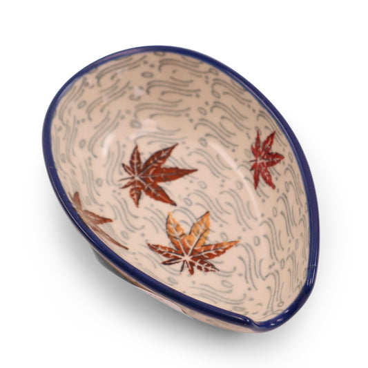 5"x3" Spoon Rest .Pattern:Leaves of Fall
