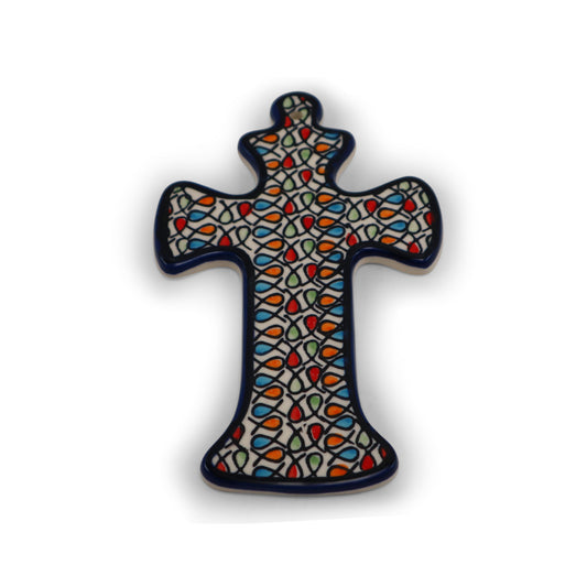 4.5"x7" Hanging Cross Figurine .Pattern: Prayer