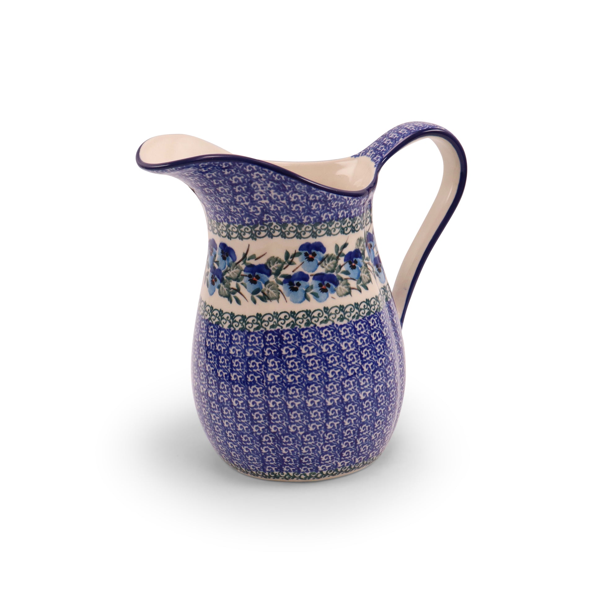 2L Pitcher. Pattern: Pansy World