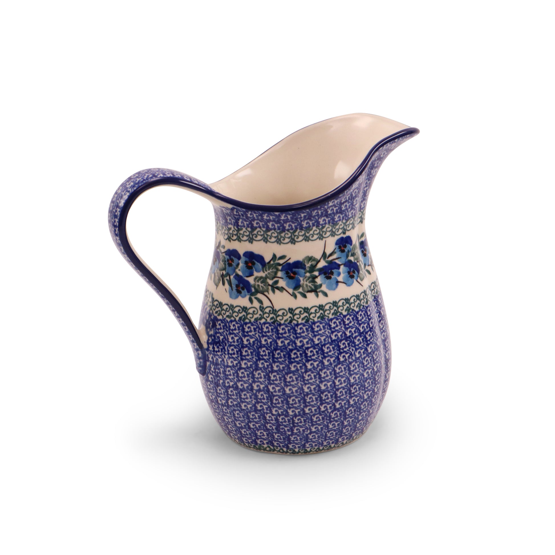 2L Pitcher. Pattern: Pansy World