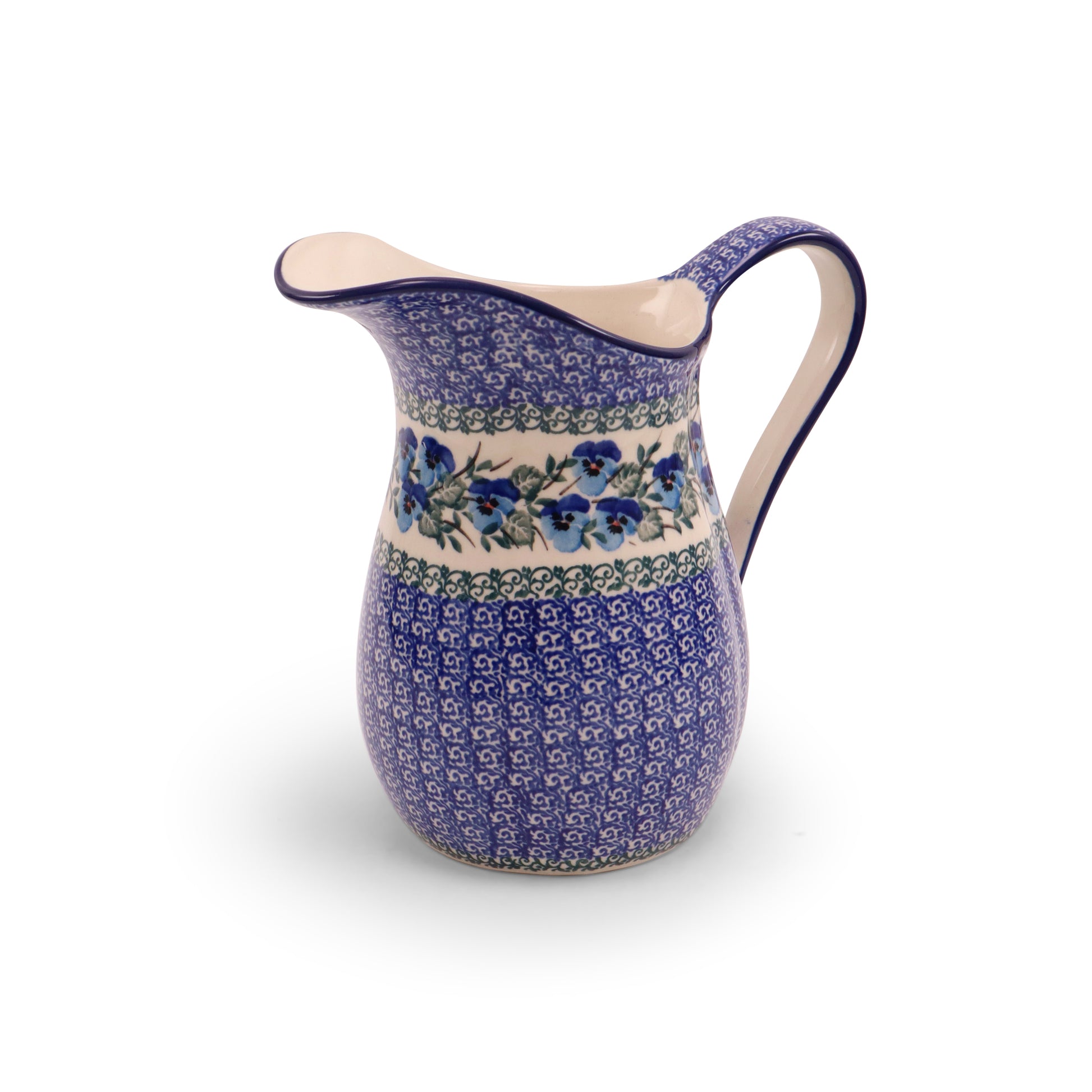 2L Pitcher. Pattern: Pansy World
