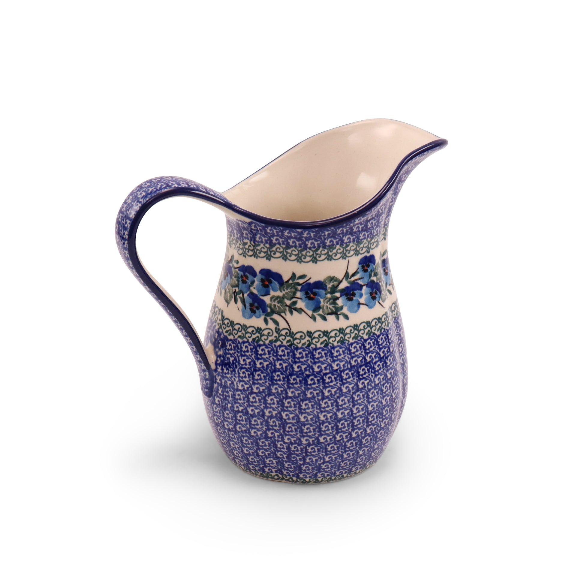 2L Pitcher. Pattern: Pansy World