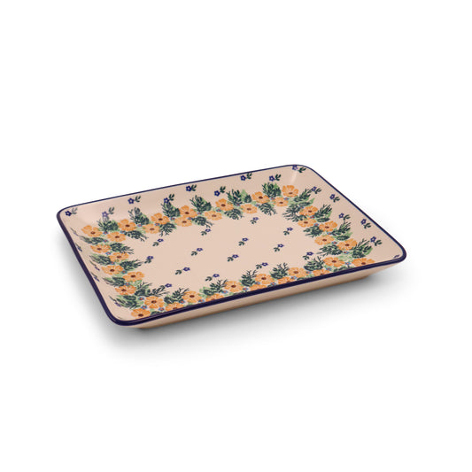 8.5"x10.5" Rectangular Tray Pattern: Sunday Morning
