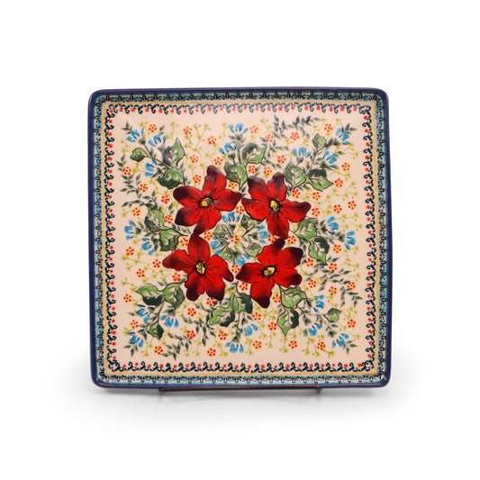 10"x10" Tray. Pattern: Pot Pourri Mint