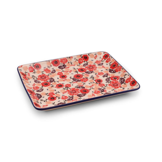 8.5"x10.5" Rectangular Tray Pattern: Cherry Delight
