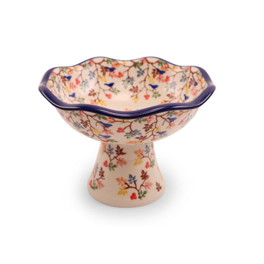8"x5.5" Pedestal Bowl .Pattern:Central Park